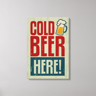 Cold Beer Canvas Print