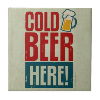 Cold Beer Ceramic Tile