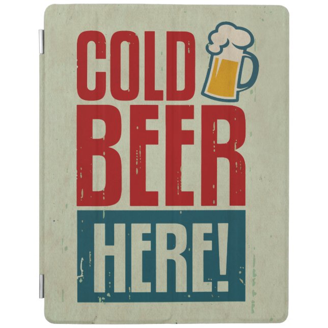 Cold Beer iPad Smart Cover (Front)