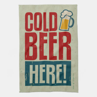 Cold Beer Kitchen Towel