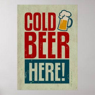 Cold Beer Poster