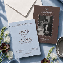 Cold Blue and Brown Wedding 