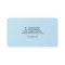 cold blue color business card