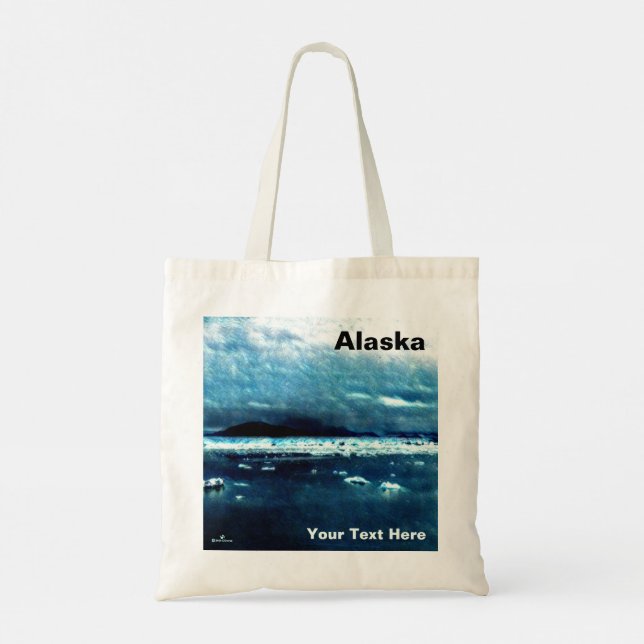 Cold Blue Sea Tote Bag (Back)