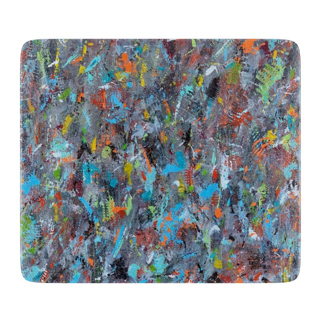 Cold Breeze Deco Glass Cutting Board (Front)