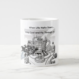 Cold Brew Cruiser – When Life Melts Down Stay Cool Giant Coffee Mug