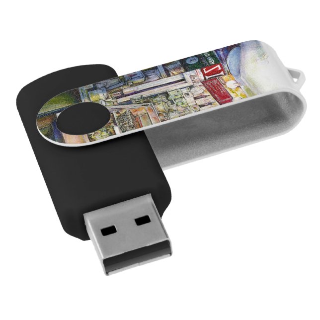 Cold Brew in a Hot Deli Flash Drive (Angled)