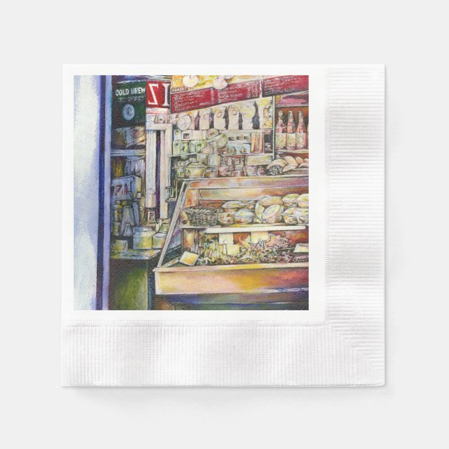 Cold Brew in a Hot Deli Napkins (Front)