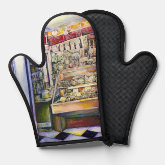 Cold Brew in a Hot Deli Oven Mitt