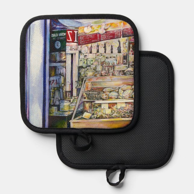 Cold Brew in a Hot Deli Pot Holder (Front/Back)