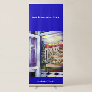 Cold Brew in a Hot Deli Retractable Banner
