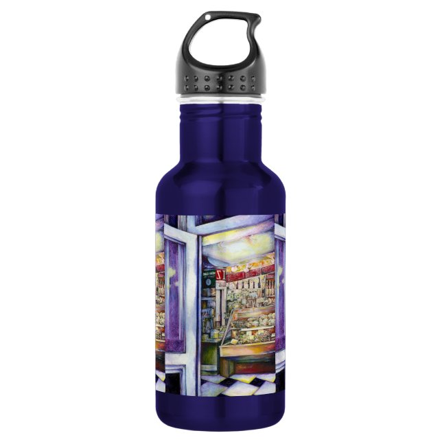 Cold Brew in a Hot Deli Stainless Steel Water Bottle (Front)