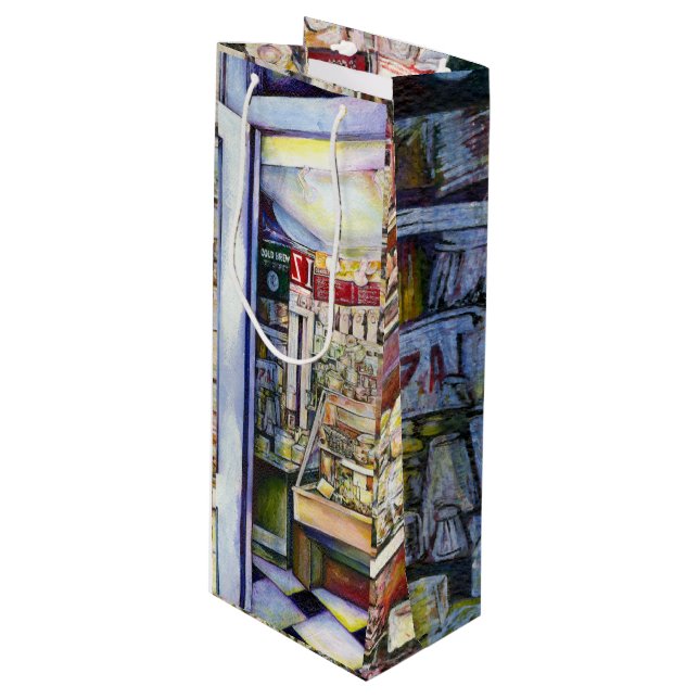 Cold Brew in a Hot Deli Wine Gift Bag (Front Angled)