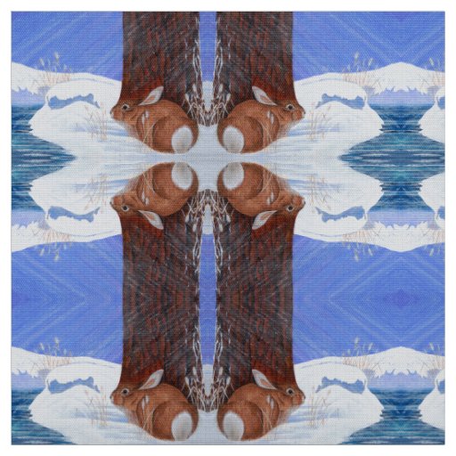 Cold Bunny ~ BRRR! Fabric