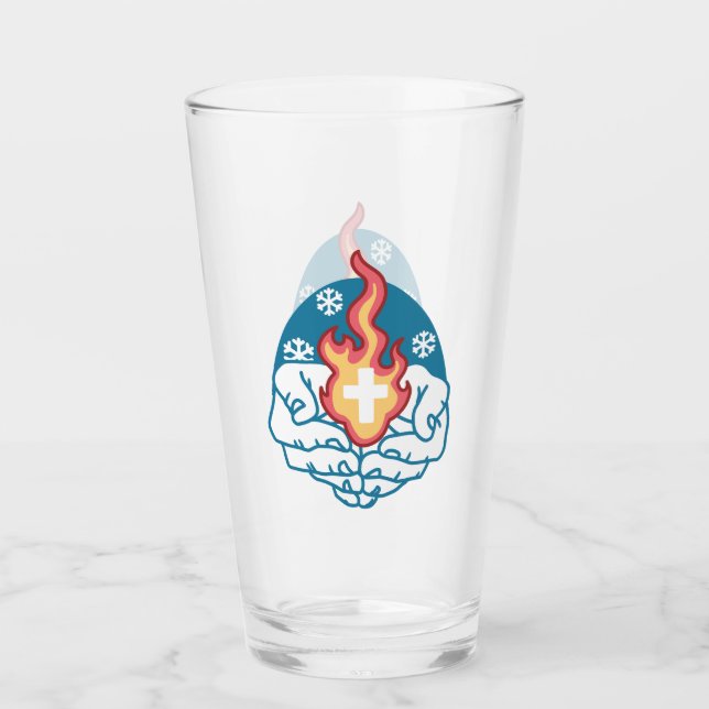 Cold Change, Faith's Fire - Motivational Christian Glass (Front)