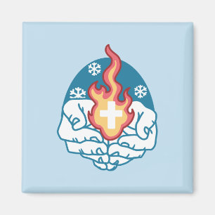 Cold Change, Faith's Fire - Motivational Christian Magnet