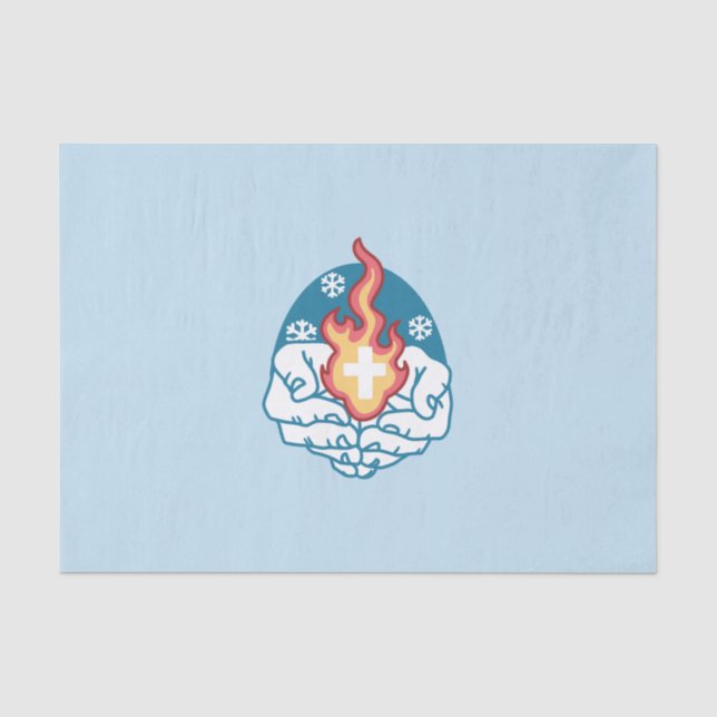 Cold Change, Faith's Fire - Motivational Christian Tissue Paper (Front)
