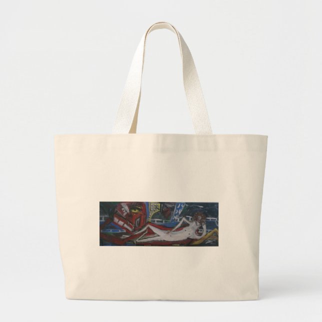 Cold Chillin' Large Tote Bag (Front)