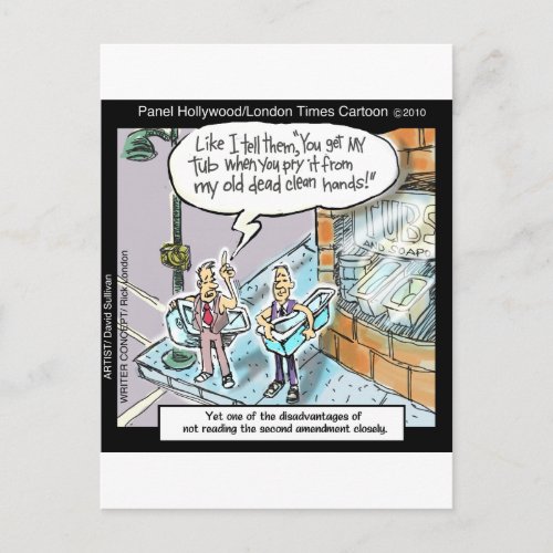 Cold Clean Hands WGuns Funny Gifts  Tees Postcard