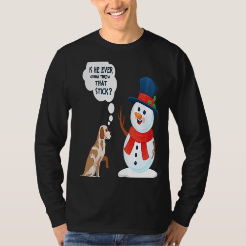 cold cold snow ice snowman snowball cold winter T_Shirt