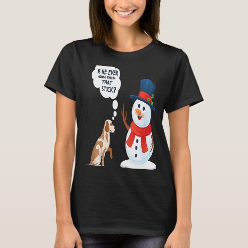cold cold snow ice snowman snowball cold winter  T_Shirt
