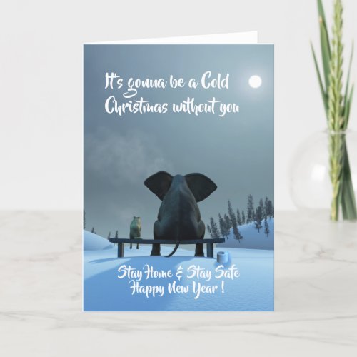 Cold Covid Christmas Greeting Card