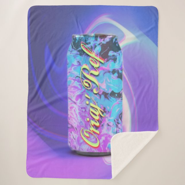 Cold Drink  Sherpa Blanket (Front)