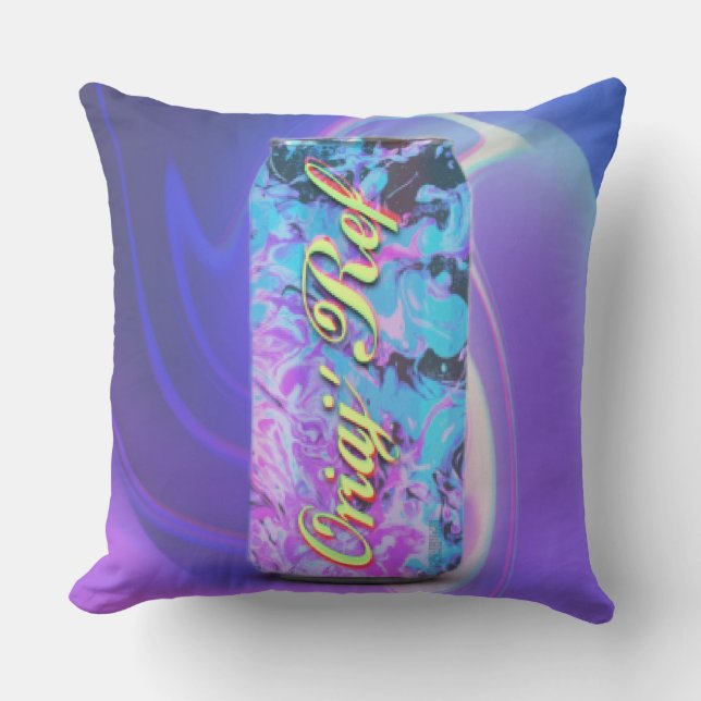 Cold Drink  Throw Pillow (Front)