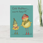 Cold Feathers Greeting Card at Zazzle