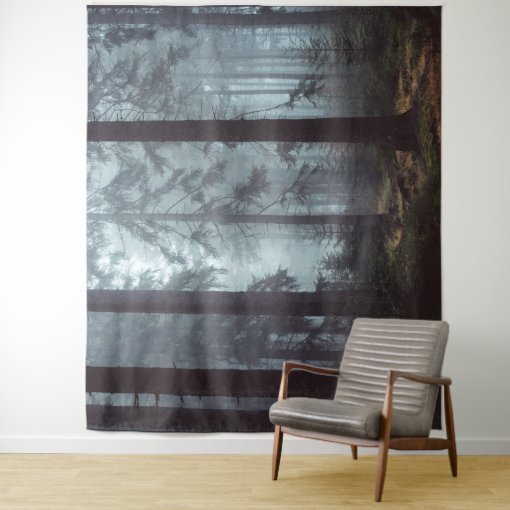 Cold Forest Mountain Nature Wall Hanging Tapestry Zazzle