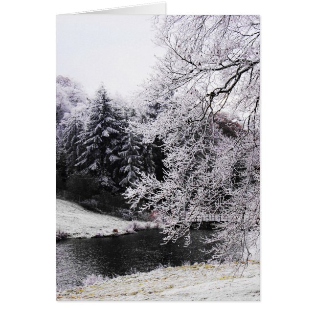 Cold frosty morning cards (Front)