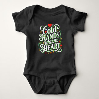 Cold Hands, Warm Heart One Piece Baby Bodysuit