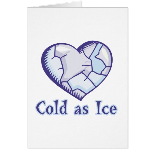 cold ice heart cards (Front)