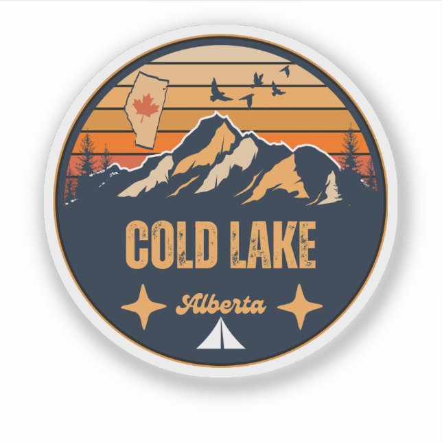 Cold Lake, Alberta Sticker (Front)