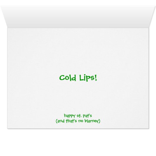 Cold Lips Cards (Inside Horizontal (Bottom))