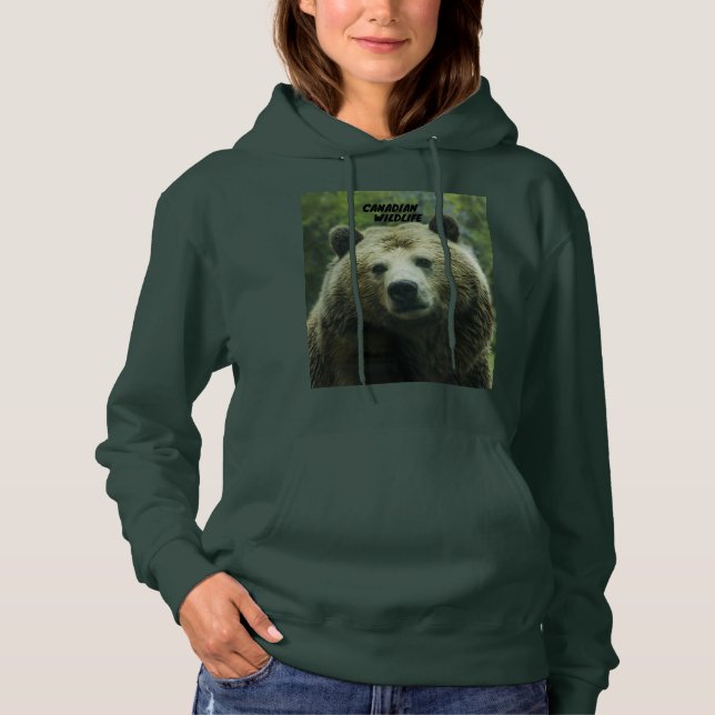 Cold Misty Rainforest – Canadian Wildlife Hoodie (Front)