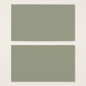 Cold Moss Muted Neutral Earthtone Green Color (Front & Back)