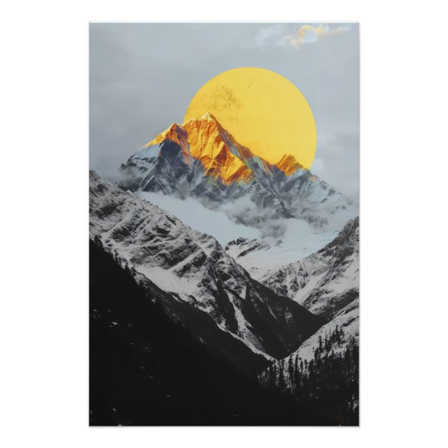 cold mountains and gold moon poster (Front)