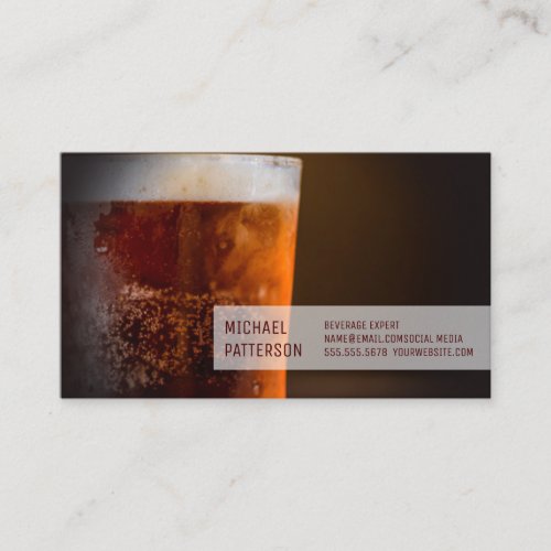 Cold Mug of Beer  Restaurateur Business Card
