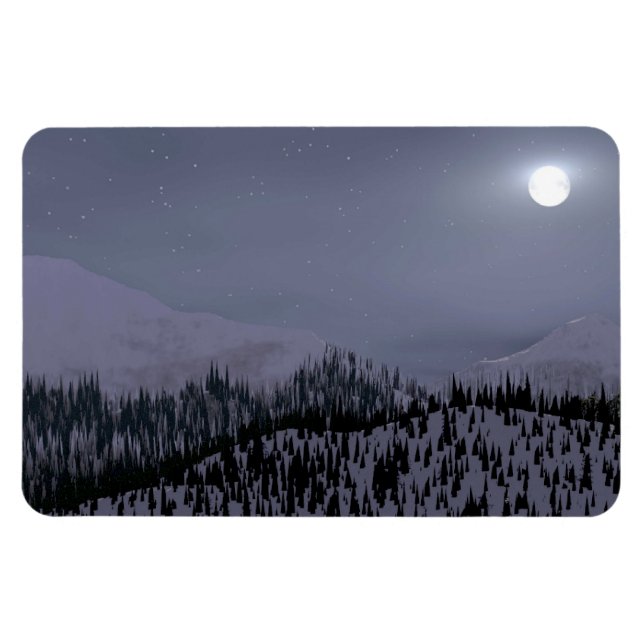 Cold Night In Idaho Magnet (Horizontal)