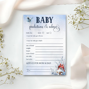 Cold Outside Bird Snowflake Predictions Advice Flyer