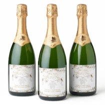 Cold Outside Clothest Line Baby Shower She Pops Sparkling Wine Label