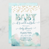 Cold Outside Gender Neutral Baby Shower Invitation