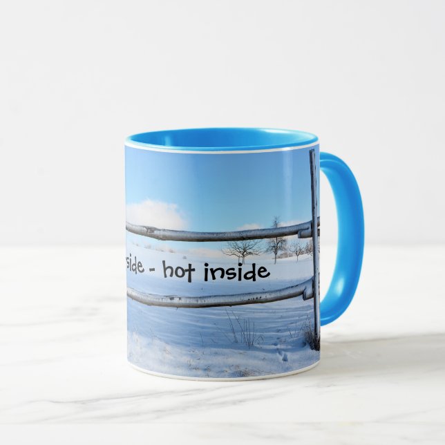 Cold outside - hot inside mug (Front Right)