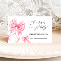 Cold Outside How Big Is Mommy's Belly Pink Enclosure Card