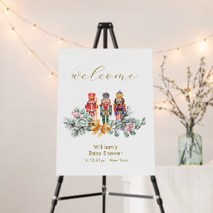 Cold Outside Nutcracker Baby Shower Welcome Sign