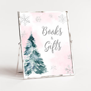 Cold Outside Pink Winter Books and Gifts Poster