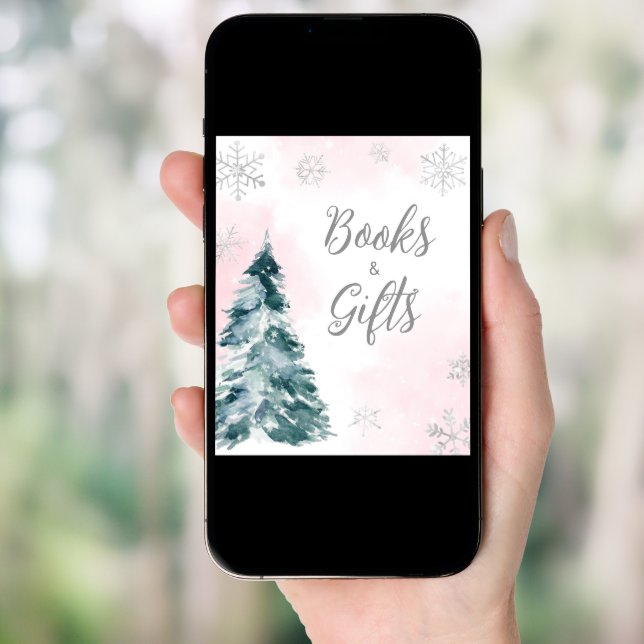 Cold Outside Pink Winter Books and Gifts Poster (Front Digital)