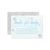 Cold Outside Rhinestone Glitter Books for Baby Boy Enclosure Card
