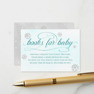 Cold Outside Rhinestone Glitter Books for Baby Enclosure Card